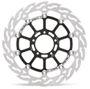 Halo Series Floating Rotor Black / Stainless Steel For Suzuki GSX-8R 800 ABS 2024-2026
