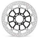 Halo Series Floating Racing Rotor Black / Stainless Steel For Ducati HYPERMOTARD 698 ABS 2024-2026