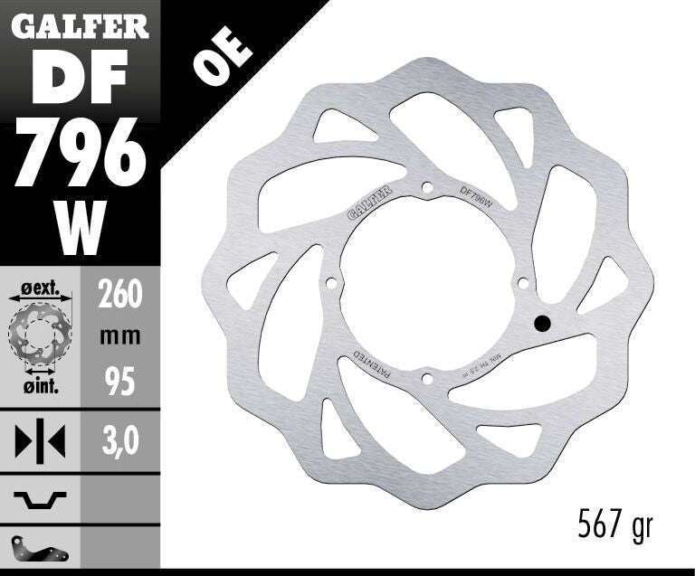 Fixed Wave Brake Rotor For KTM Freeride 250 F 2018-2020