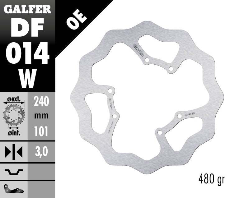 Fixed Wave Brake Rotor For HM Moto CRE 125 R 2002-2010