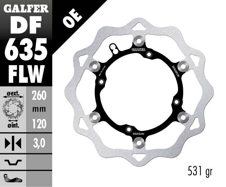 Floating Wave Brake Rotor For Beta RR 250 2006-2007