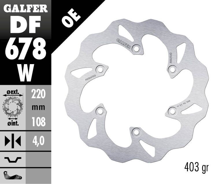 Fixed Wave Brake Rotor For AJP PR4 125 2005-2010