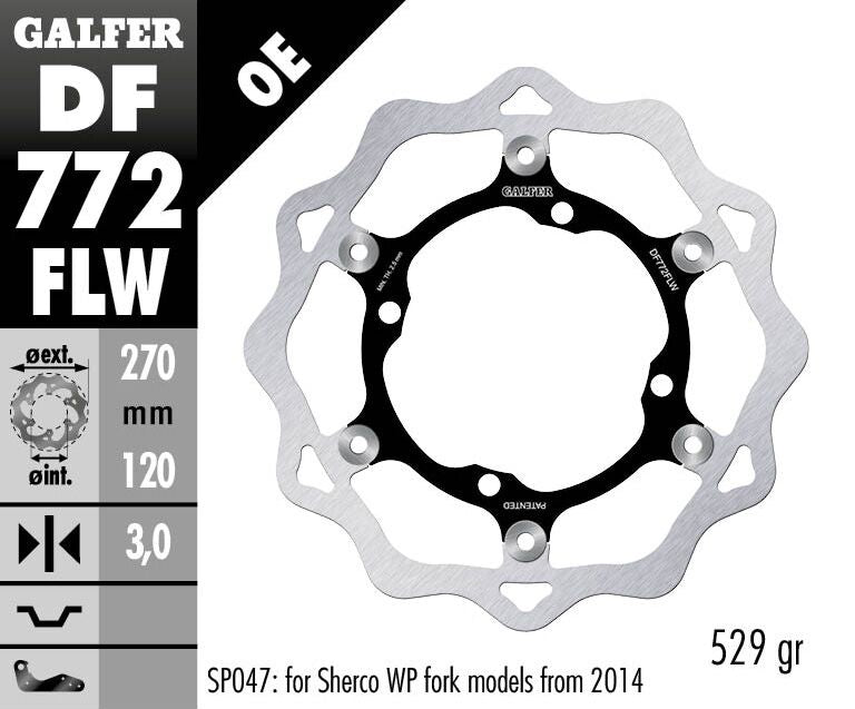 Floating Wave Brake Rotor For Sherco 2.5 250 2004-2008