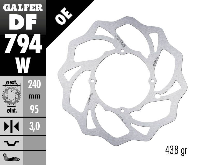 Fixed Wave Brake Rotor For Gas Gas MC 85 17/14 2022-2024