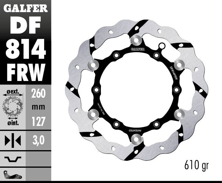 Floating Wave Grooved Brake Rotor For Beta Evo 250 2012