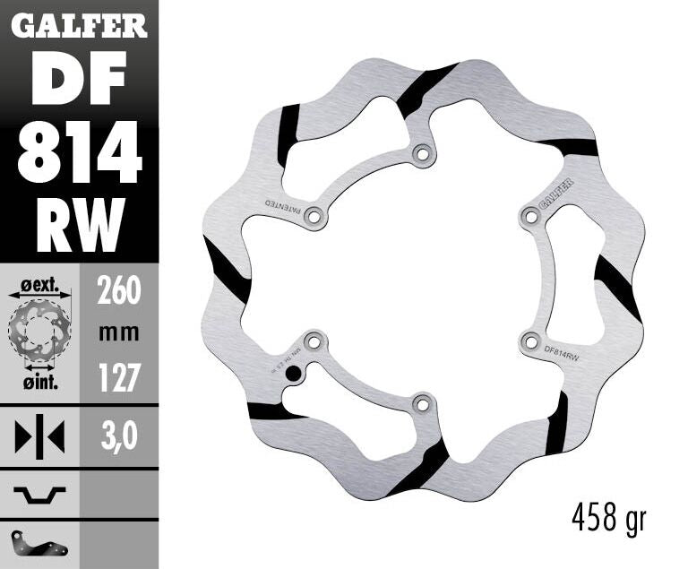 Fixed Wave Grooved Brake Rotor For Beta Evo 250 2012