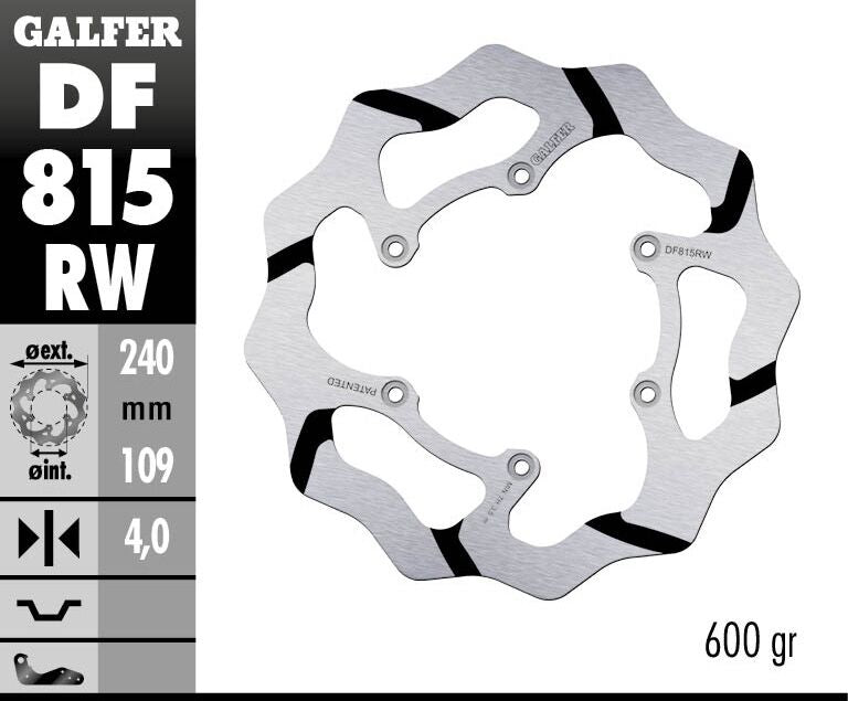 Fixed Wave Grooved Brake Rotor For Beta Xtrainer 300 LC 2015-2023