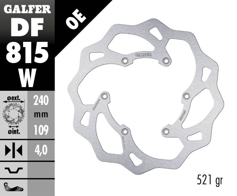 Fixed Wave Brake Rotor For Beta Xtrainer 300 LC 2015-2023