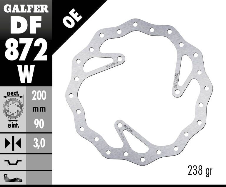 Fixed Wave Brake Rotor For Husqvarna TC 65 2017-2023