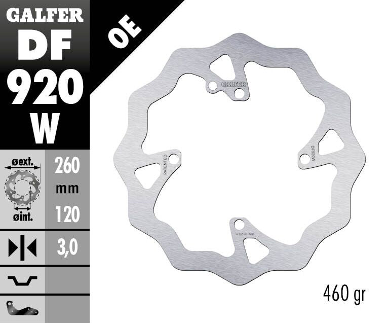 Fixed Wave Brake Rotor For Sherco SE 250 2014