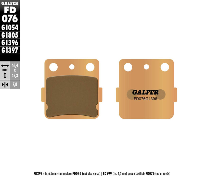 HH Sintered Brake Pads For Honda ATC 250 R