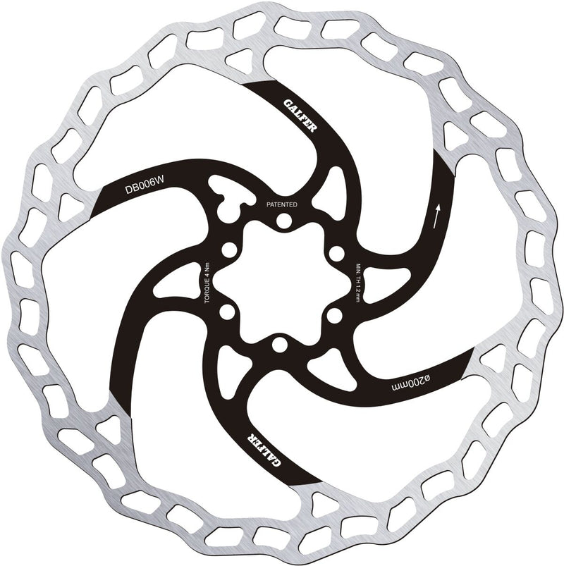 Fixed Disc Wave® Black / Silver - 200 X 1.8 MM