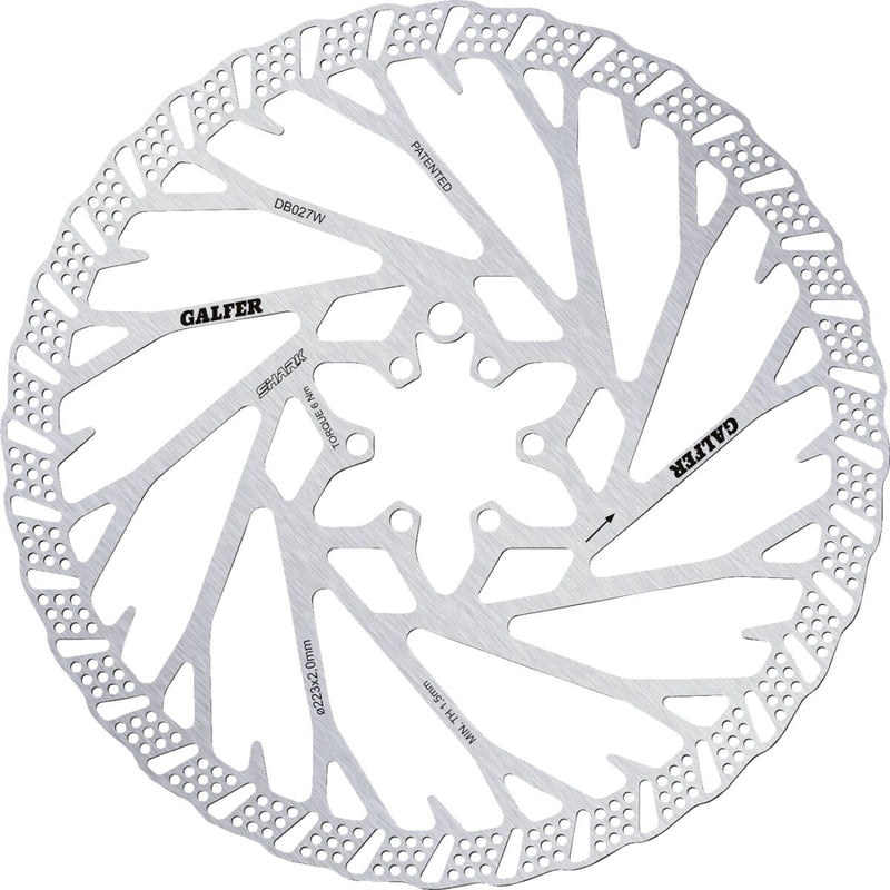 Shark 6-Bolt Bicycle Brake Rotor - 223 x 2.0mm