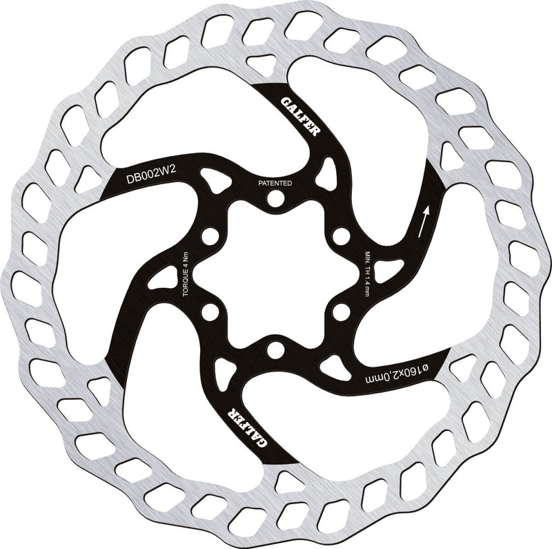 Fixed Disc Wave® Black / Silver - 160 X 1.8 MM