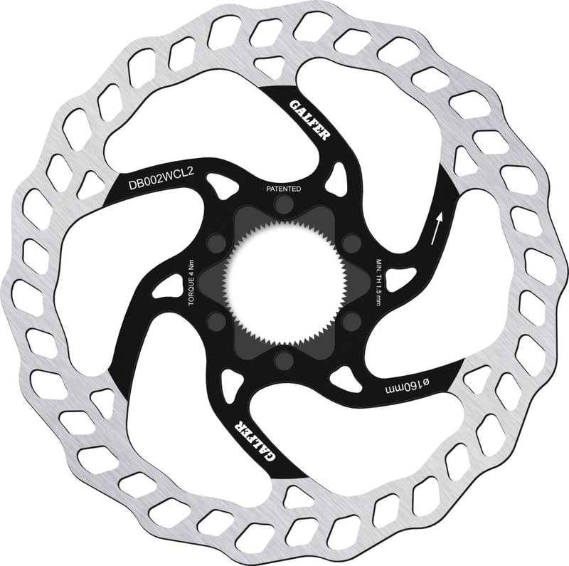 Fixed Disc Wave® Center-Lock Silver - 160 X 2.0 MM