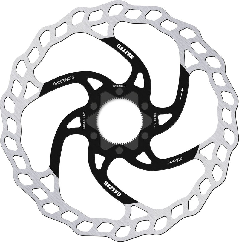 Fixed Disc Wave® Center-Lock Silver - 180 X 2.0 MM