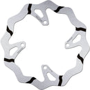 Brake Rotor Fixed WAVE GROOVED Black / Silver For Kawasaki KLX 450 R - 250 MM