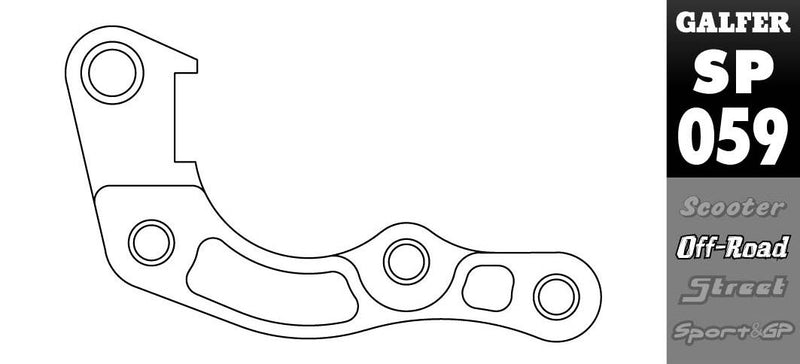 Brake Caliper Relocation Bracket Black For Honda CRF 110 F - 270 MM