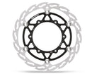 Brake Disc Flame Float Front Black / Silver For Fantic XE 125 2023-2024 - 118.2 MM