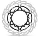 Flame Series Floating Rotor Black / Stainless Steel For Ducati DESMO 450 EDX 2026