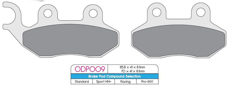 ODP Organic Brake Pads For Gas Gas EC 250 F 2014