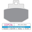 ODP Organic Brake Pads For Benelli ADIVA 125 2001-2006