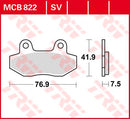 All Round Sintered Metal Brake Pads For Beeline PISTA 50 R AC 2016-2018 - 76.9 MM