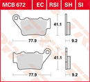 All Round Sintered Metal Brake Pads For Aprilia CAPONORD 1200 ABS 2013-2016 - 41.1 MM