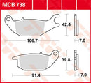 All Round Sintered Metal Brake Pads For CF Moto ST 125 2020-2024