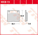 All Round Sintered Metal Brake Pads For Kawasaki KZ 1000 1977-1980 - 58.1 MM