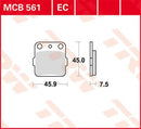 All Round Sintered Metal Brake Pads For Kawasaki Z 125 2017 - 45 MM
