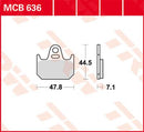 Brake Pad Allround Organic For Yamaha TZ 250 1992-2008