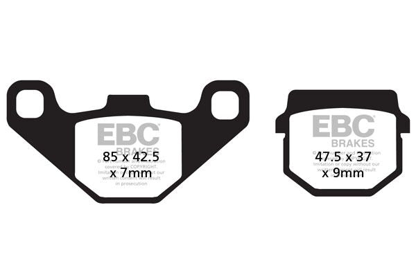 SFAC Carbon Series Scooter Brake Pads | Vendor No SFAC083