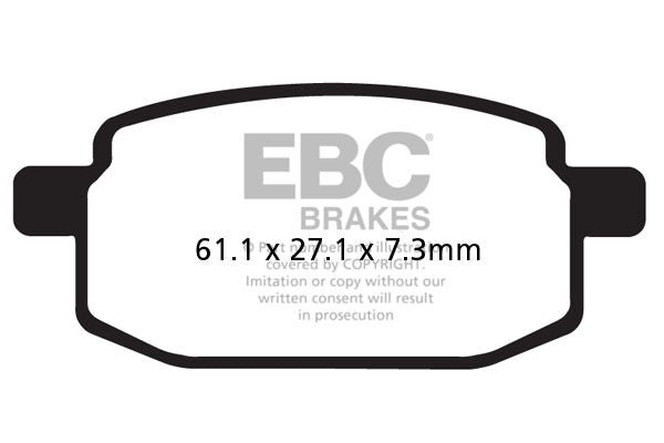 SFAC Carbon Series Scooter Brake Pads | Vendor No SFAC169