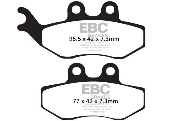 SFAC Carbon Series Scooter Brake Pads | Vendor No SFAC194