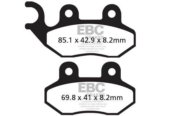 SFAC Carbon Series Scooter Brake Pads | Vendor No SFAC264