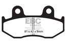 SFAC Carbon Series Scooter Brake Pads | Vendor No SFAC323