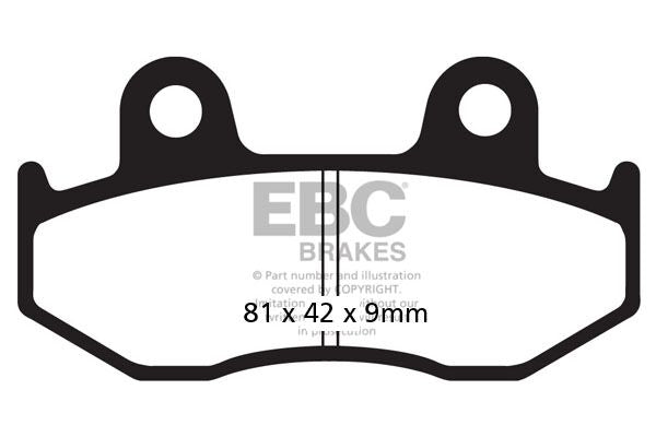 SFAC Carbon Series Scooter Brake Pads | Vendor No SFAC323