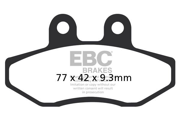 SFAC Carbon Series Scooter Brake Pads | Vendor No SFAC393
