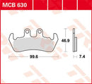 Brake Pad Allround Organic Standard For Polaris TRAIL BOSS 250 2X4 1988-1990