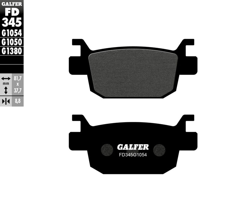 Semi-Metallic Brake Pads For Benelli 402 S ABS - 81.7 MM
