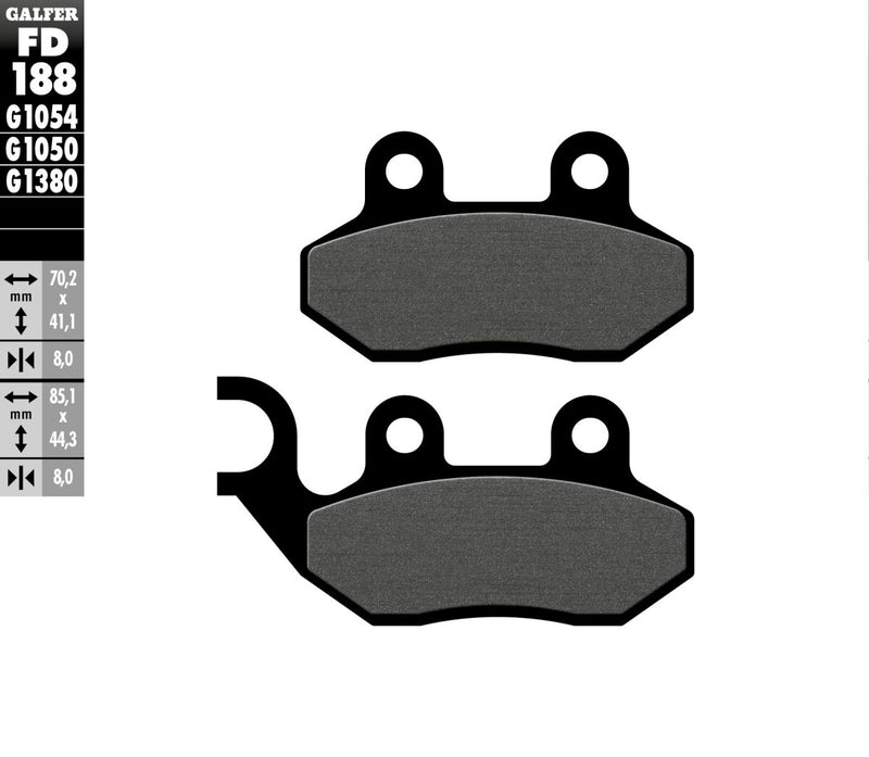 Brake Pad Orcanic For Adiva AD 125