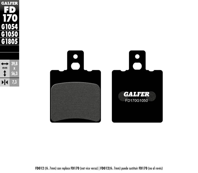 Brake Pad Orcanic For Aprilia Pegaso 125 - 39.8 MM