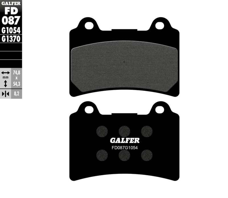 Semi-Metallic Brake Pads For Yamaha FJ 1100 - 74.8 MM