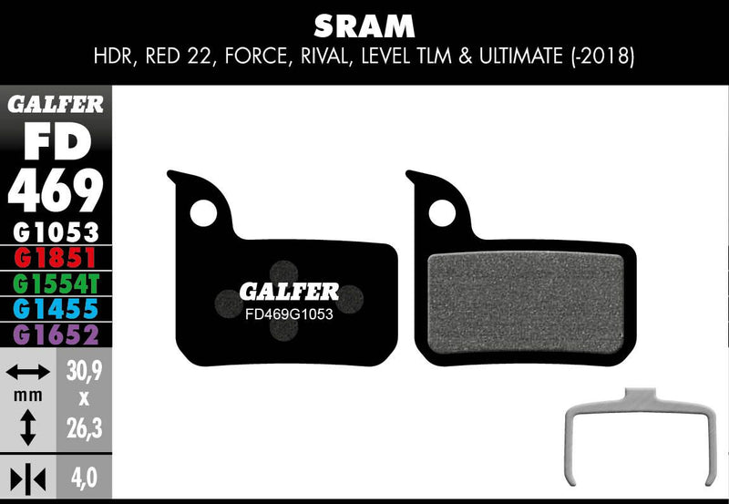 G1053 Standard Brake Pads For Force