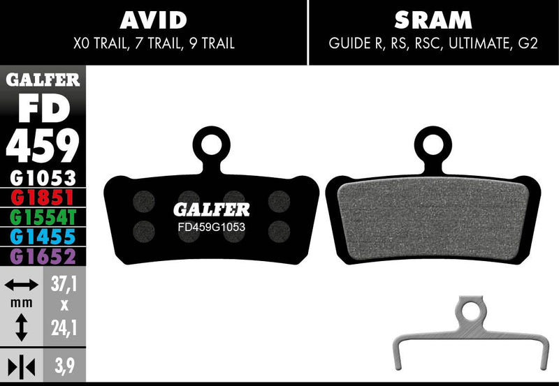G1053 Standard Brake Pads For Avid Trail 7