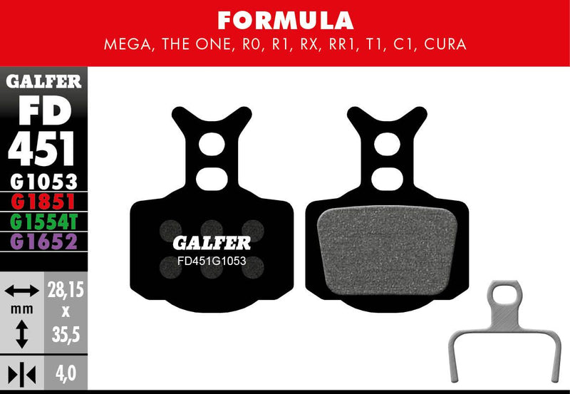 G1053 Standard Brake Pads For Formula C1