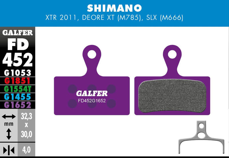G1652 E-Bike Brake Pads For Shimano Deore XT BR-M785