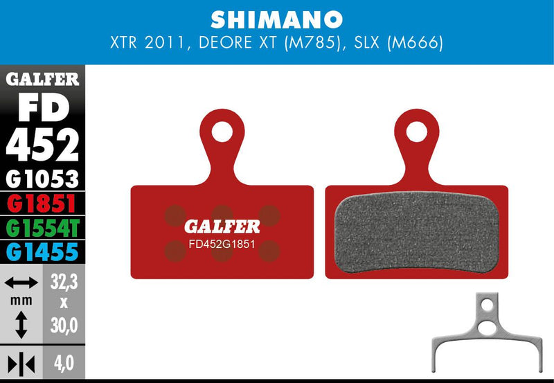 G1851 Advanced Brake Pads For Shimano Deore XT BR-M785