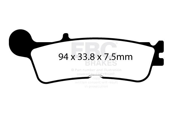 TT Sport Carbon Fusion Brake Pads - 94.0 MM | Vendor No FA755TT